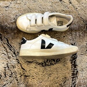 VEJA Velcro Sneakers - Black and White